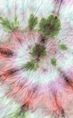 Obraz premium Watercolor Shibori Psychedelic Kaleidoscope. Die
