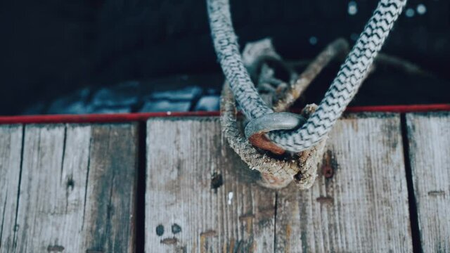 Preparing a sailing yacht for departure