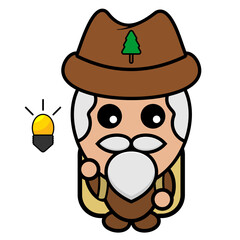 vector cartoon character parents who like camping have an idea