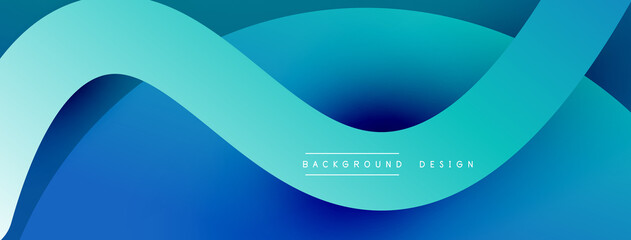 Abstract overlapping lines and circles geometric background with gradient colors