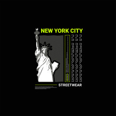 New york city writing design, suitable for screen printing t-shirts, clothes, jackets and others