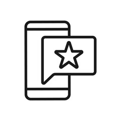 Rating, Review, or feedback icon vector illustration. Customer rating icon vector design template. Customer Review Feedback with Star vector icon design for website, symbol, logo, sign, app, UI.