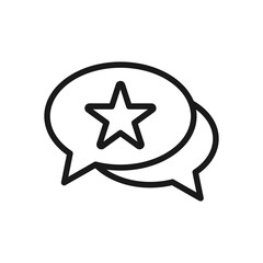 Rating, Review, or feedback icon vector illustration. Customer rating icon vector design template. Customer Review Feedback with Star vector icon design for website, symbol, logo, sign, app, UI.