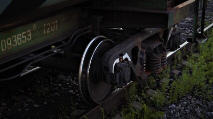 the train wheel