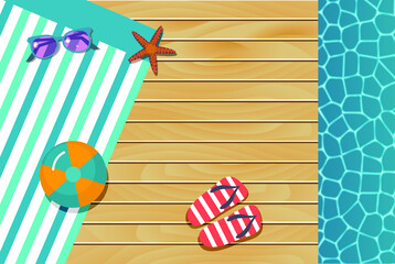Obraz premium vector background template for summer holidays