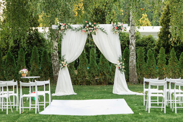 Wedding arch for an exit ceremony