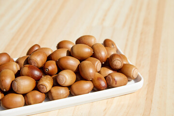 도토리묵 만드는 많은 도토리