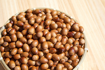 도토리묵 만드는 많은 도토리