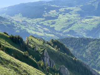 Wandern auf die Lütispitz im Alpstein Schweiz