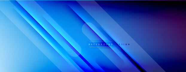 Abstract background. Shadow lines on bright shiny gradient background.