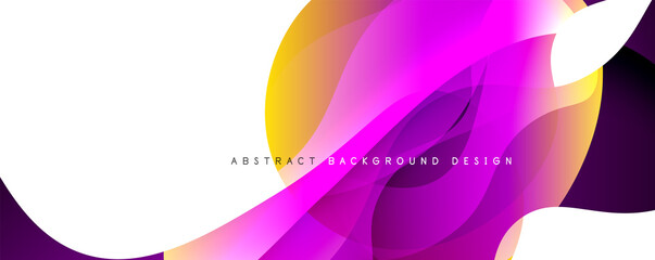 Trendy simple fluid color gradient abstract background with dynamic wave line effect. Vector Illustration For Wallpaper, Banner, Background, Card, Book Illustration, landing page