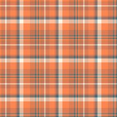 Plaid seamless pattern. Vector background of textile ornament. Flat fabric design.