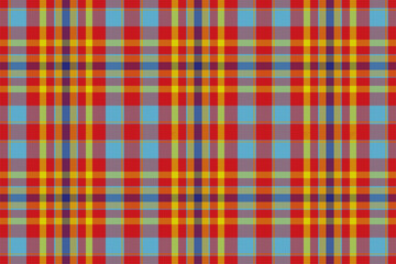 Plaid pattern seamless. Check fabric texture. Stripe square background. Vector textile design.