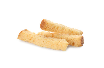 Three delicious hard chucks on white background