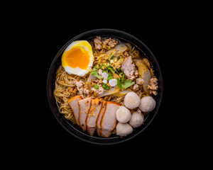 Noodle soup with BBQ pork