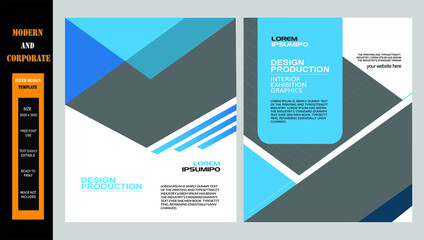 Corporate Simple Blue Flyer A4 Template