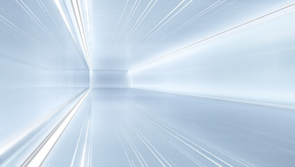 uturistic tunnel with light. Abstract Spaceship corridor. Future interior background, sci-fi science concept. 3D rendering