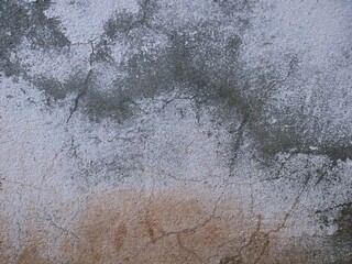 Concrete floor for plastering walls and walls to be beautiful with scratches, erosion and stains.