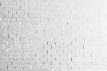 White brick wall textures background