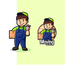Moving Service Mascot Logo