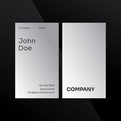 Vertical Layout. Simple and Elegant Business Card Design Template
