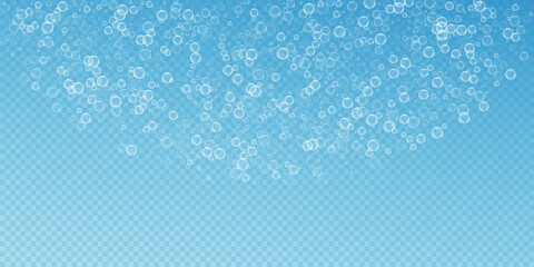 Soap bubbles abstract background. Blowing bubbles