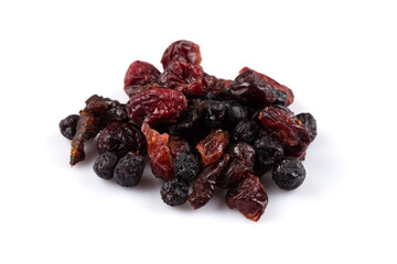 Dried cranberries, cherries and blueberries
