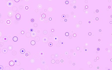 Light Purple, Pink vector template with circles.