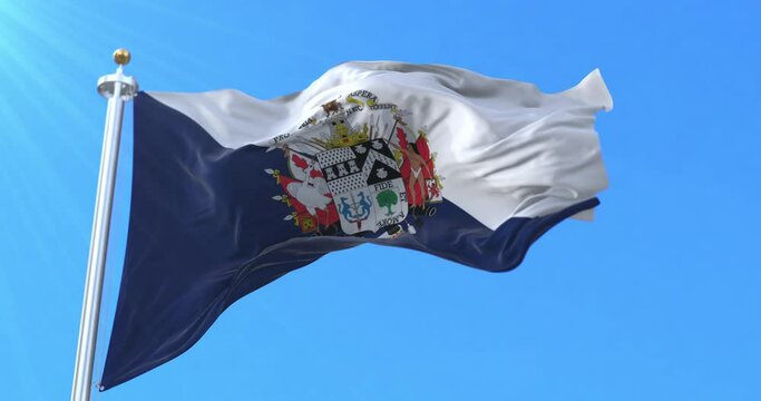 Osorno Flag, Chile. Loop