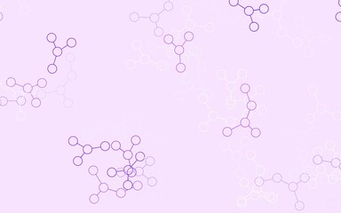 Light Purple vector backdrop with artificial intelligence data.