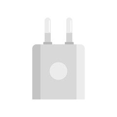 Obraz premium Smartphone plug icon flat isolated vector