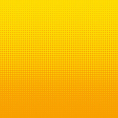 Square background in yellow colors. Vectral design from circles of different diameters for the formation of bright, summer cards, banners, posters, etc.