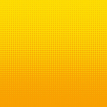 Square background in yellow colors. Vectral design from circles of different diameters for the formation of bright, summer cards, banners, posters, etc.