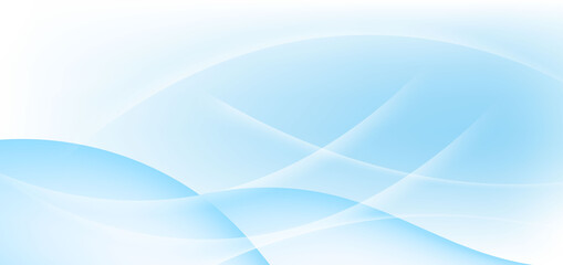 Abstract soft blue background with dynamic waves shape.