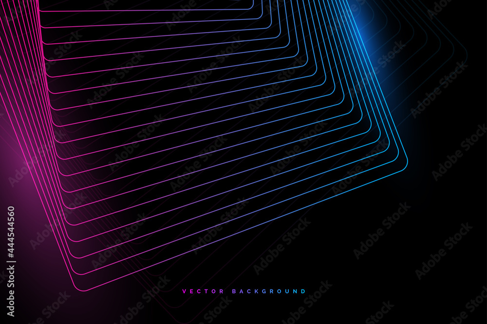Canvas Prints abstract technology background communication concept curved lines for global web, connection, scienc