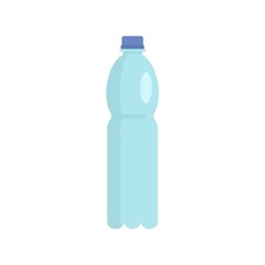 Plastic bottle icon flat isolated vector