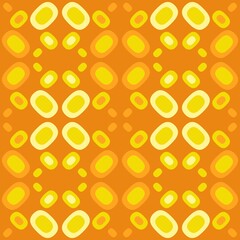 Rounded abstract seamless pattern - accent for any surfaces.