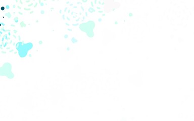 Light Gray vector template with chaotic shapes.