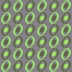 Rounded abstract seamless pattern - accent for any surfaces.