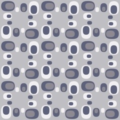 Rounded abstract seamless pattern - accent for any surfaces.