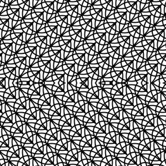 Design seamless monochrome zigzag pattern - 444549310