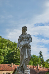 Fototapeta na wymiar Statue of Goddess Diana in Baile Herculane Romania