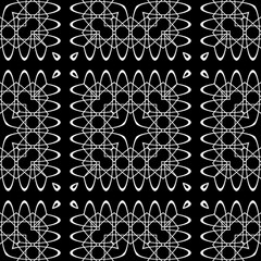 Design seamless decorative lacy pattern - 444549384