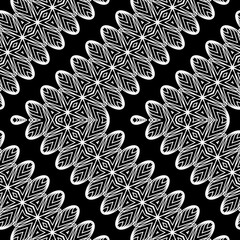 Design seamless zigzag decorative pattern - 444549973