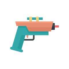 Child blaster icon flat isolated vector