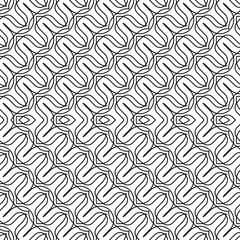 Design seamless monochrome zigzag pattern - 444550512