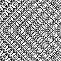 Design seamless monochrome zigzag pattern - 444550541