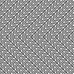Design seamless monochrome zigzag pattern - 444550585