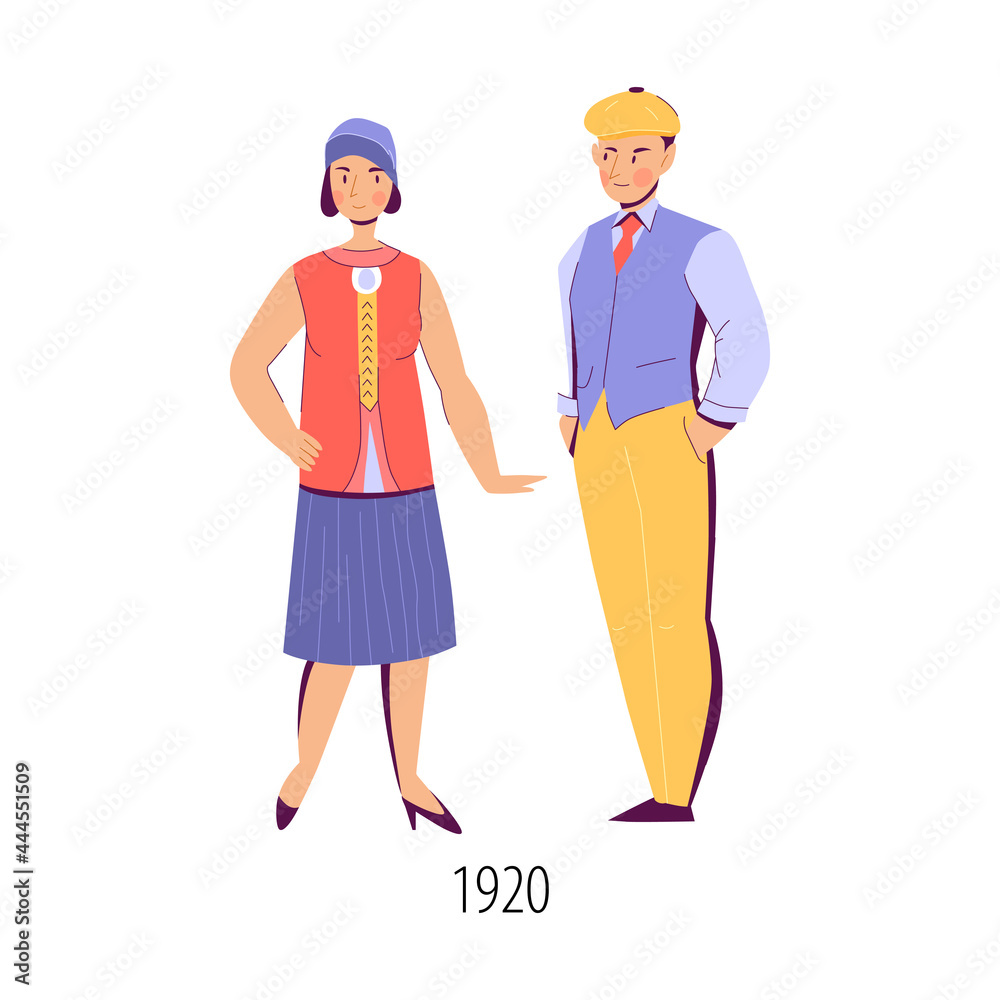 Wall mural Flat Fashion Illustration