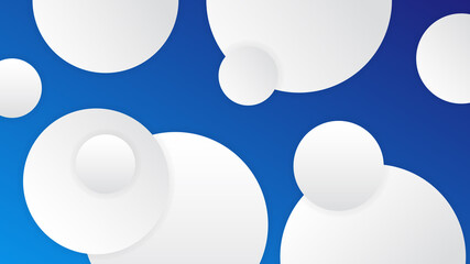 Dark modern blue and white abstract contrast circle background. Vector illustration design for presentation, banner, cover, web, flyer, card, poster, wallpaper, texture, slide, magazine, and ppt.